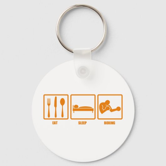 Eat Sleep Boxing Sleutelhanger (Voorkant)