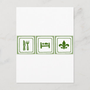 Eat Sleep... Briefkaart