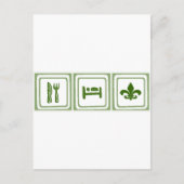 Eat Sleep... Briefkaart (Voorkant)