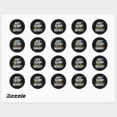 Eat Sleep Build Herhaling Blocks Bricks Mast Ronde Sticker (Vel)