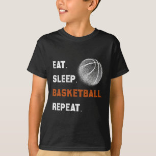 Eat Sleep Bysketbyll Herhaal 1 T-shirt