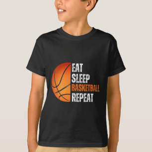 Eat Sleep Bysketbyll Herhaal Gift voor Bysketbyll T-shirt