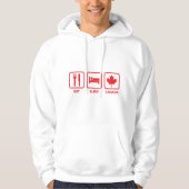 Eat Sleep Canada Hoodie (Voorkant)