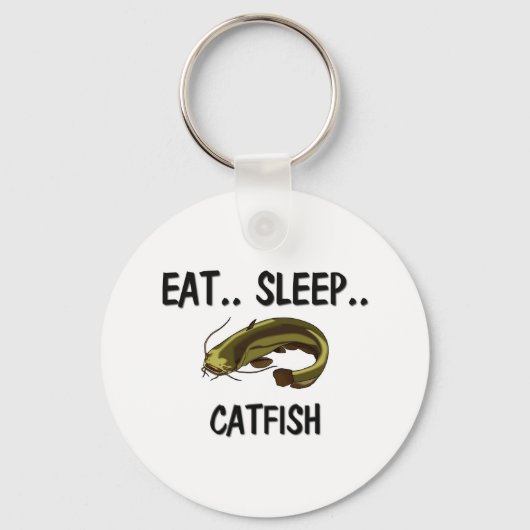 Eat Sleep CATFISH Sleutelhanger (Voorkant)