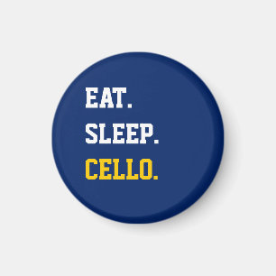 Eat Sleep Cello Magneet