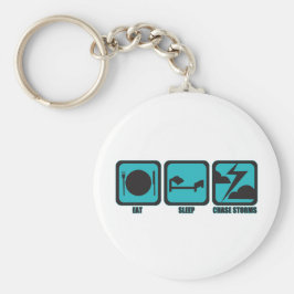 Eat Sleep Chase Stormen Sleutelhanger