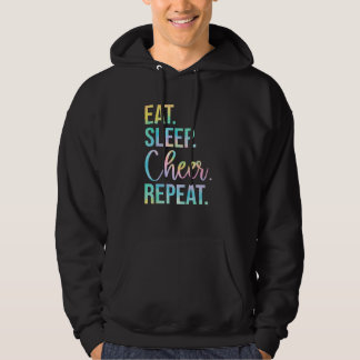 Eat Sleep Cheer Repeteren Cheerleader Ch Hoodie