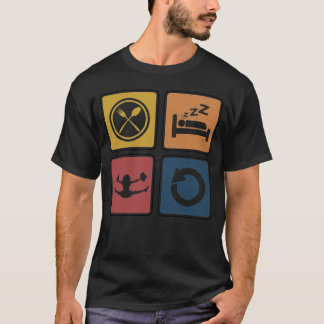 Eat Sleep Cheerlead Herhalen T-shirt