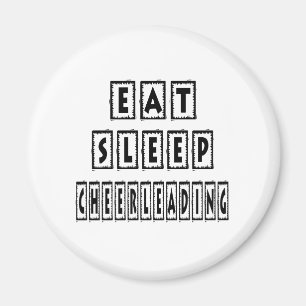 Eat Sleep Cheerlead Magneet