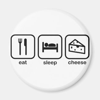 Eat Sleep Cheese Magneet