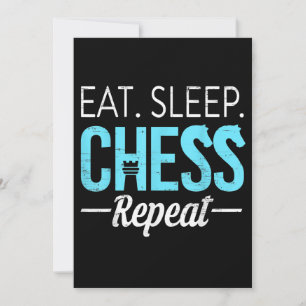 Eat Sleep Chess Repo Player Board Kinder Boy Game Feestdagenkaart