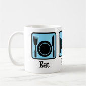 Eat Sleep Code Computer Programmer Geek Koffiemok (Links)
