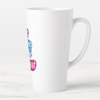 Eat Sleep Code herhalen Latte Mok