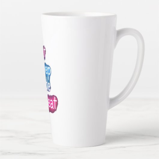 Eat Sleep Code herhalen Latte Mok (Rechts)