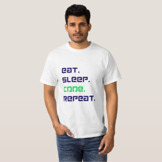 "Eat Sleep Code Repeat - Funny Programmer T-Shirt