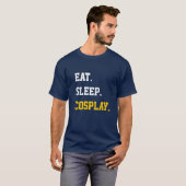 Eat Sleep Cosplay T-shirt (Voorkant volledig)
