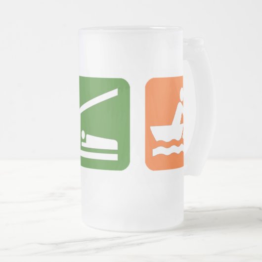 Eat Sleep Creing Matglas Bierpul (Voorkant rechts)