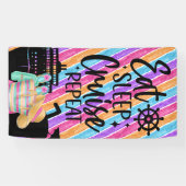 Eat Sleep Cruise Herhalen Spandoek (Horizontaal)