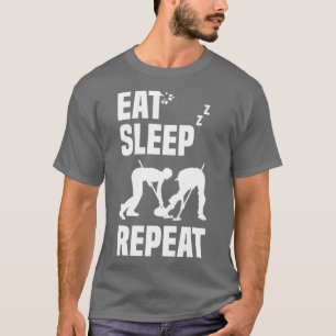 Eat Sleep Curling Herhalen Curler Curling Stone Cu T-shirt