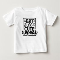 Eat Sleep Cute Herhaal Baby