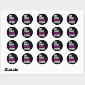 Eat Sleep Dance Herhalen Ronde Sticker (Vel)