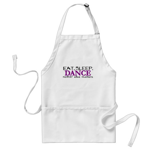 Eat Sleep Dance Standaard Schort (Voorkant)