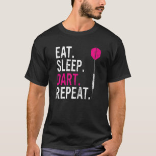 Eat Sleep Dart Herhaal Darts T-shirt