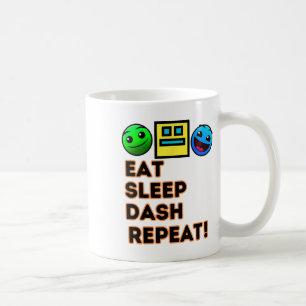 Eat Sleep Dash Herhaal videogame Geometrie Video G Koffiemok