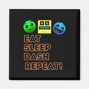 Eat Sleep Dash Herhaal videogame Geometrie Video G Magneet
