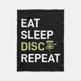Eat Sleep Disk Golf Repair Fleece Deken
