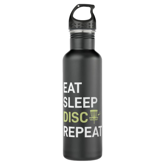 Eat Sleep Disk Golf Repair Waterfles (Voorkant)