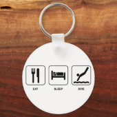 Eat Sleep Dive Sleutelhanger (Voorkant)