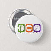 Eat Sleep Do Anthropology Ronde Button 5,7 Cm (Voorkant /achterkant)