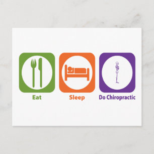 Eat Sleep Do Chiropractic Briefkaart