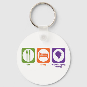 Eat Sleep Do Speech Language Pathology Sleutelhanger