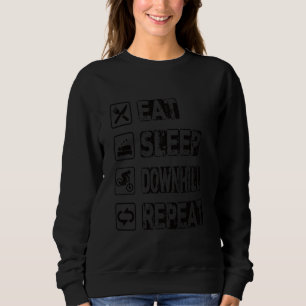 Eat Sleep Downhill Herhaal Downhill Mountain Trui
