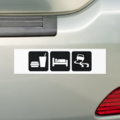 Eat Sleep Drift Bumpersticker (Op auto)