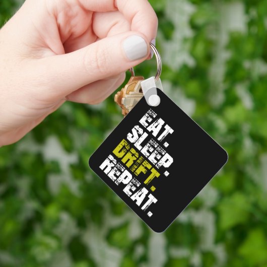 Eat Sleep Drift Repeat - Funny Drifting Sleutelhanger (Hand)