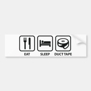 Eat Sleep Duct Tape Bumpersticker