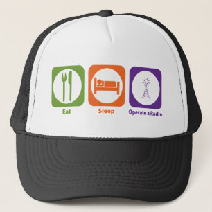 Eat Sleep een radio bedienen Trucker Pet