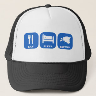Eat Sleep Estland Trucker Pet