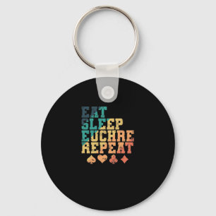 Eat Sleep Euchre Repeat Kartenspiel Karten Sleutelhanger