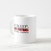 Eat Sleep Fantasy Football Koffiemok (Voorkant links)