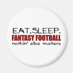 Eat Sleep Fantasy Football Magneet