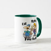 Eat Sleep Feed Geiten Mok (Voorkant rechts)