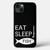 Eat Sleep Fish Case-Mate iPhone Case (Achterkant)