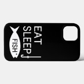 Eat Sleep Fish Case-Mate iPhone Case (Achterkant (horizontaal))