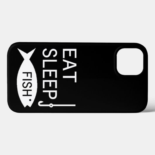 Eat Sleep Fish Case-Mate iPhone Case (Achterkant (horizontaal))