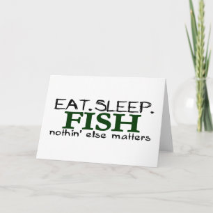Eat Sleep Fish Kaart