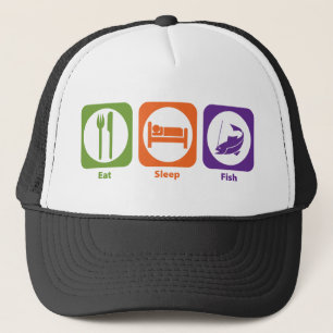 Eat Sleep Fish Trucker Pet
